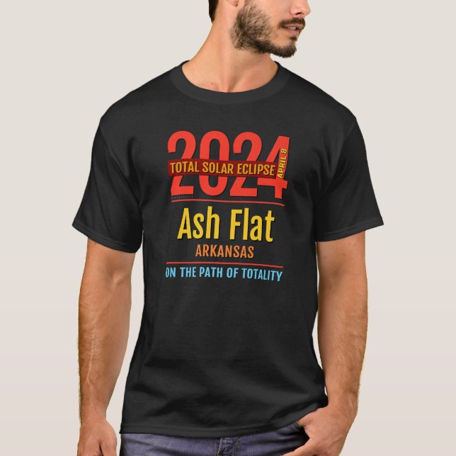 T-shirt Arkansas massif de cendres AR Total Éclipse solair (Devant)