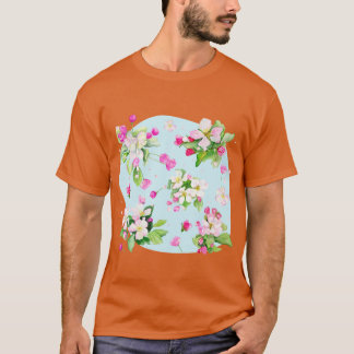 T-shirt Arkansas State Apple Blossom Flower Watercolor Sti