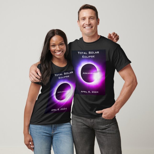 T-shirt Arkansas Total éclipse solaire 8 avril 2024 (Unisexe)