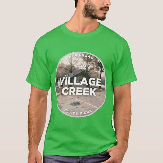 T-shirt Arkansas Village Creek State Park Surdimensionné (Devant)