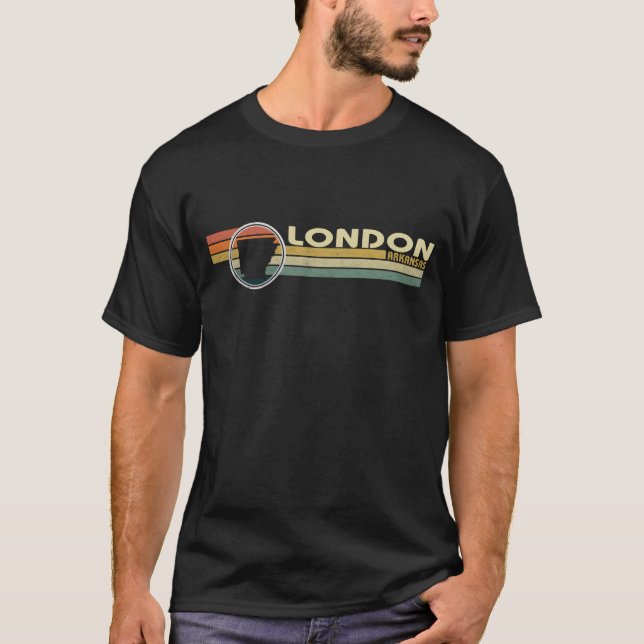 T-shirt Arkansas - Vintage 1980 Style LONDRES, AR (Devant)