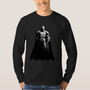 T-shirt Arkham City Batman Black and White Wide Pose