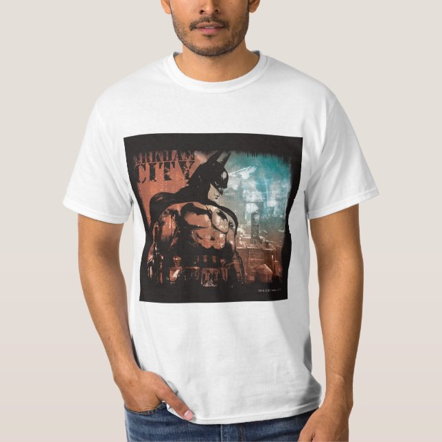T-shirt Arkham City Batman Médias mixtes (Devant)