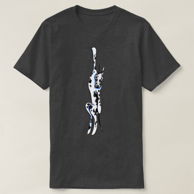 T-shirt Arlequin Clingy Great Dane (Design devant)