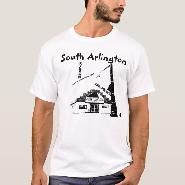 T-shirt Arlington du sud (Colombie Pike) (Devant)
