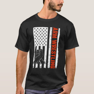 T-shirt Arm Wrestler USA Flag Arm Wrestler