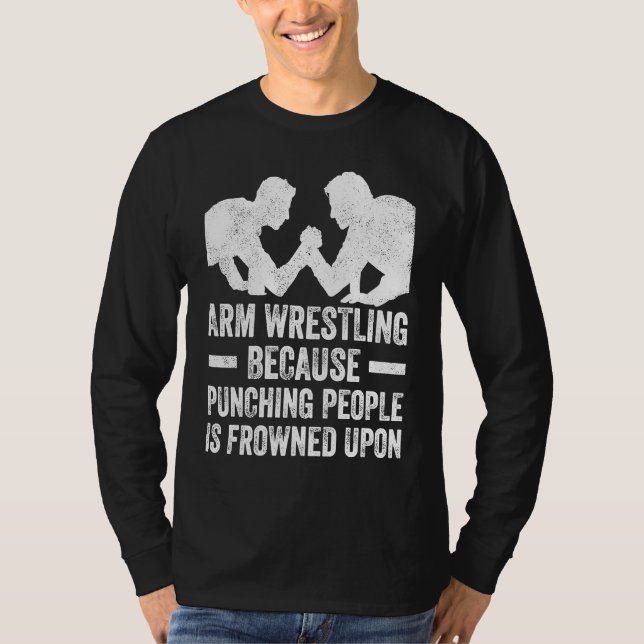 T-shirt Arm Wrestling For Arm Wrestler Wrestling Athlete C (Devant)
