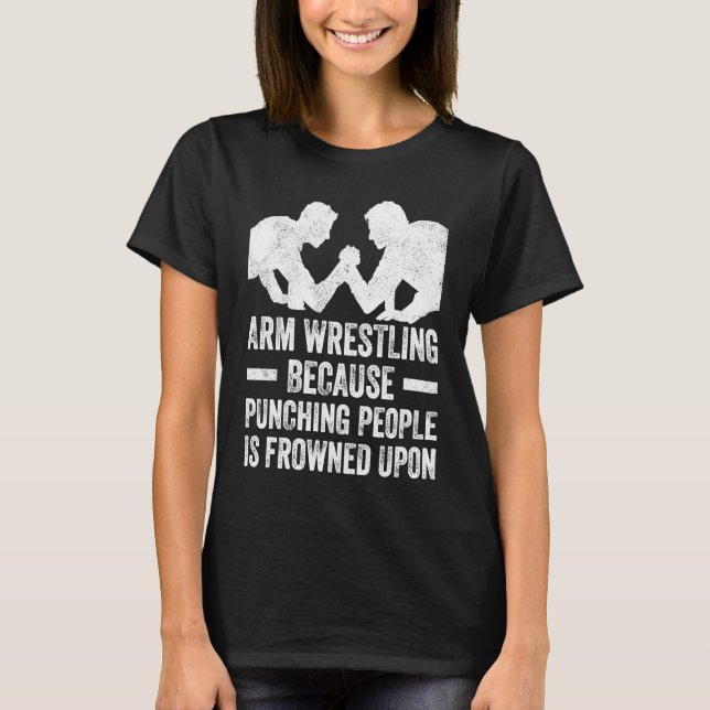 T-shirt Arm Wrestling For Arm Wrestler Wrestling Athlete C (Devant)