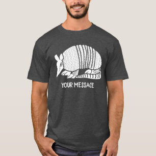 T-shirt Armadillo Blanc Personnalisé Graphisme