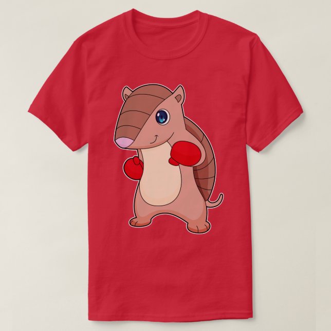 T-shirt Armadillo Boxer Gants de boxe (Design devant)