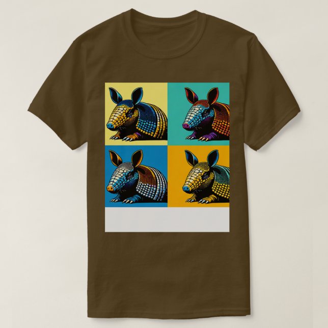T-shirt Armadillo en Abstrait Odyssée couleur art (Design devant)