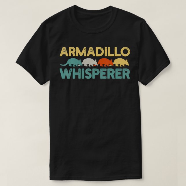 T-shirt Armadillo Funny Retro Gift  (Design devant)