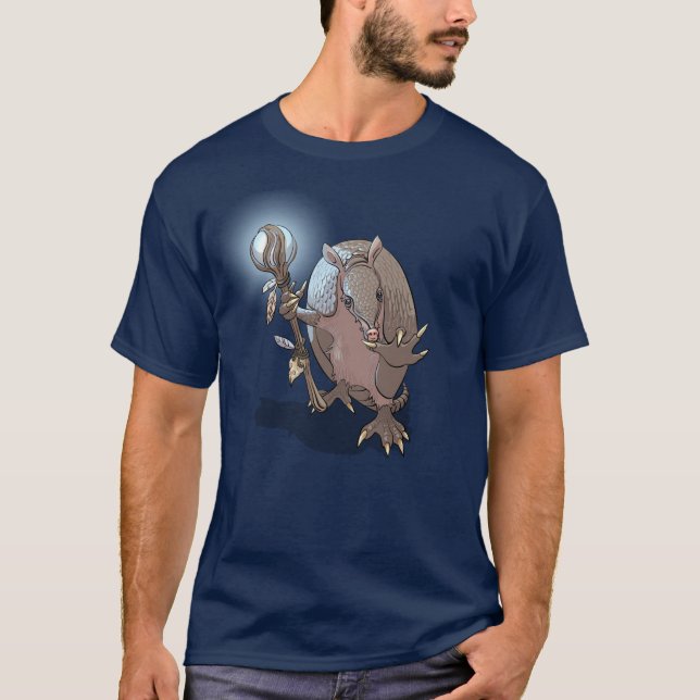 T-shirt Armadillo Mystic Animal Character Illustration (Devant)