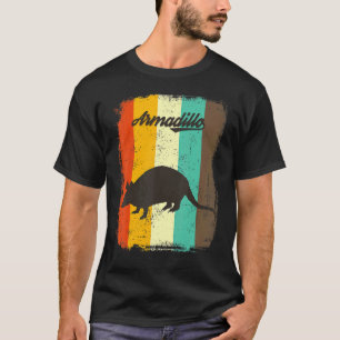 T-shirt Armadillo Retro les années 70 art animal Vintage