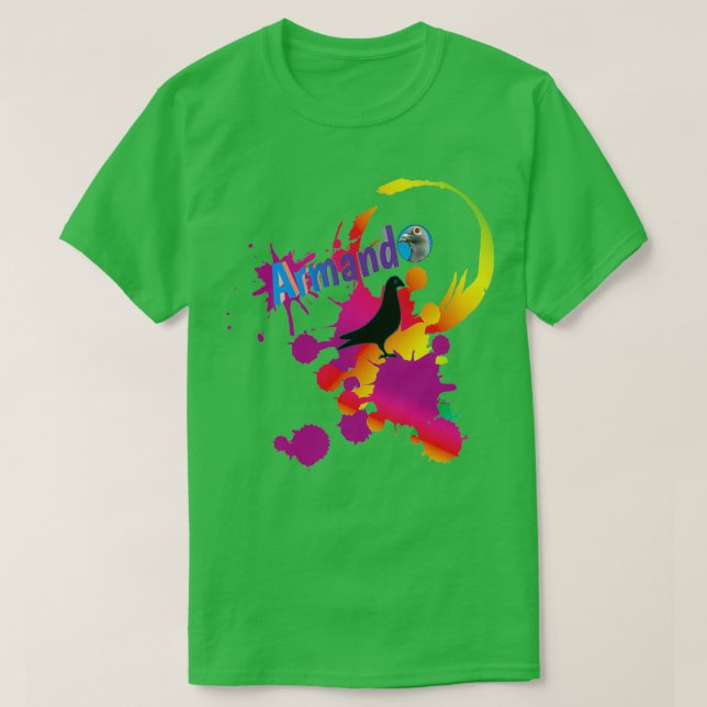 T-shirt Armando record du monde pigeon 1 (Design devant)