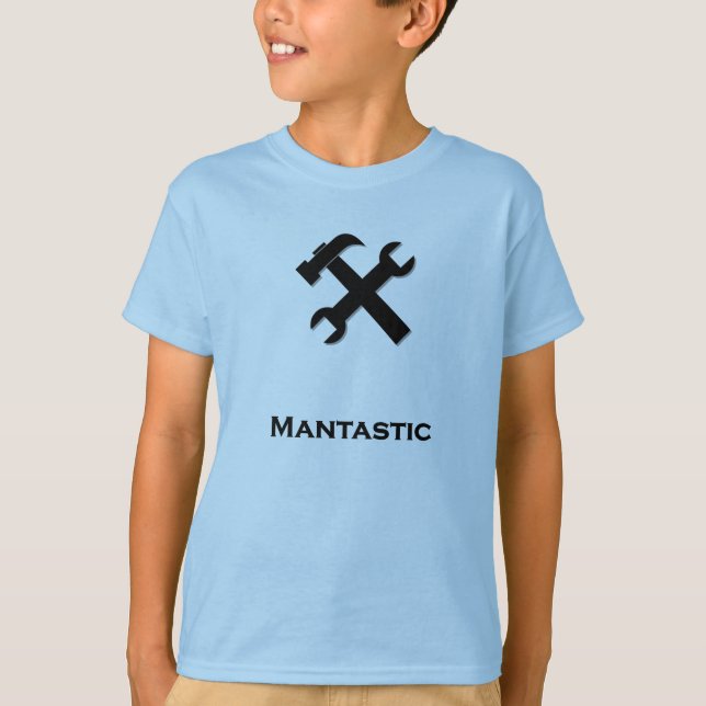 T-shirt Armature de marteau noir fantastique (Devant)