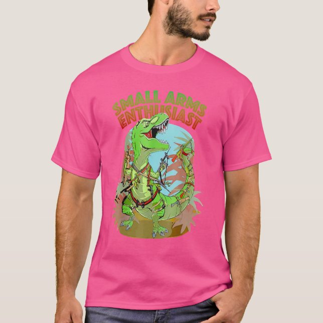 T-shirt Arme À Dinosaure Rex (Devant)