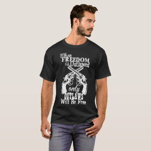 T-shirt Arme à feu du sud proscrite de chemises de