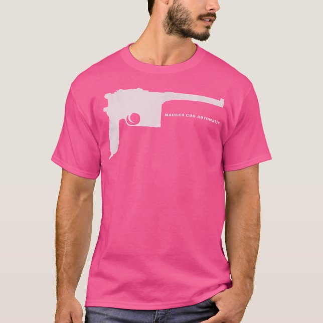 T-shirt Arme à pistolet Mauser C96 Automatique Ww1 Alleman (Devant)