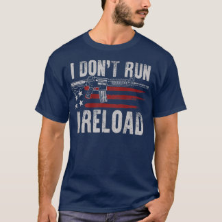 T-shirt Arme Américaine Drapeau Je Ne Passe Pas Je Recharg