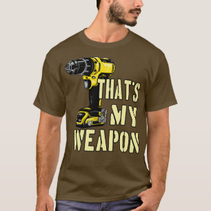 T-shirt Arme d'artisan de machine à forer