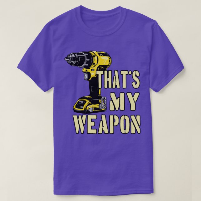 T-shirt Arme d'artisan de machine à forer (Design devant)