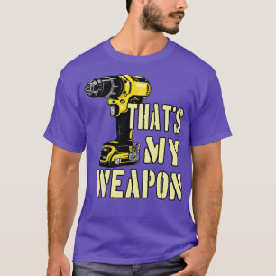 T-shirt Arme d'artisan de machine à forer
