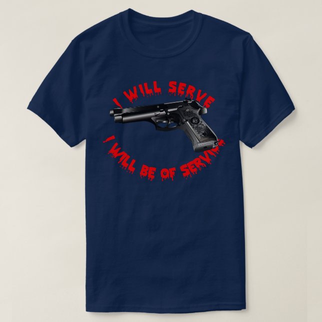T-shirt Arme I Serve 9MM (Design devant)