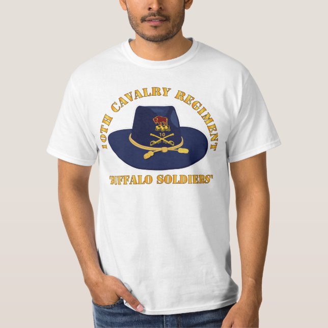 T-shirt Armée - 10e régiment de cavalerie avec Casquette C (Devant)