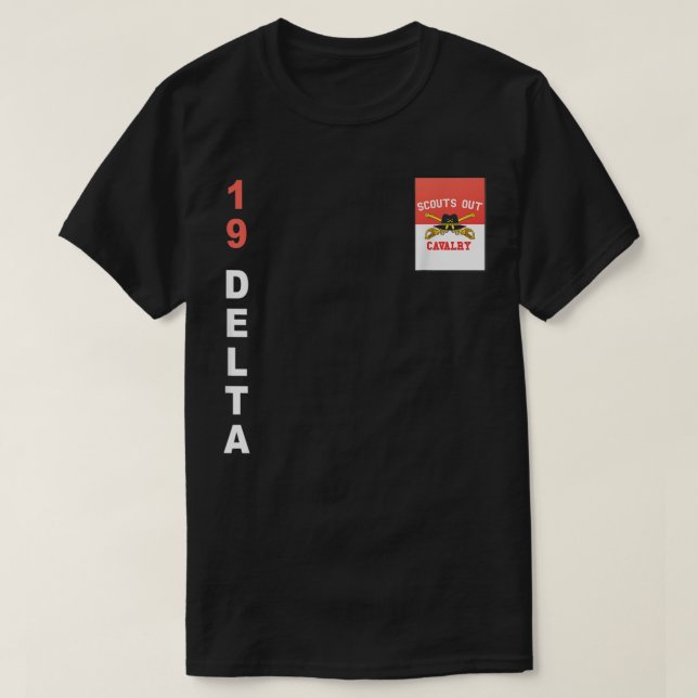 T-shirt Armée 19 Delta Cavalry Scout (Design devant)