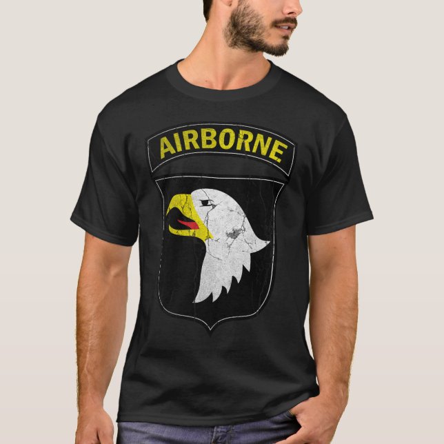 T-shirt Armée aéroportée 101 Eagle criard (Devant)