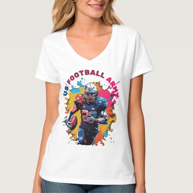 T-shirt Armée américaine de football (Devant)
