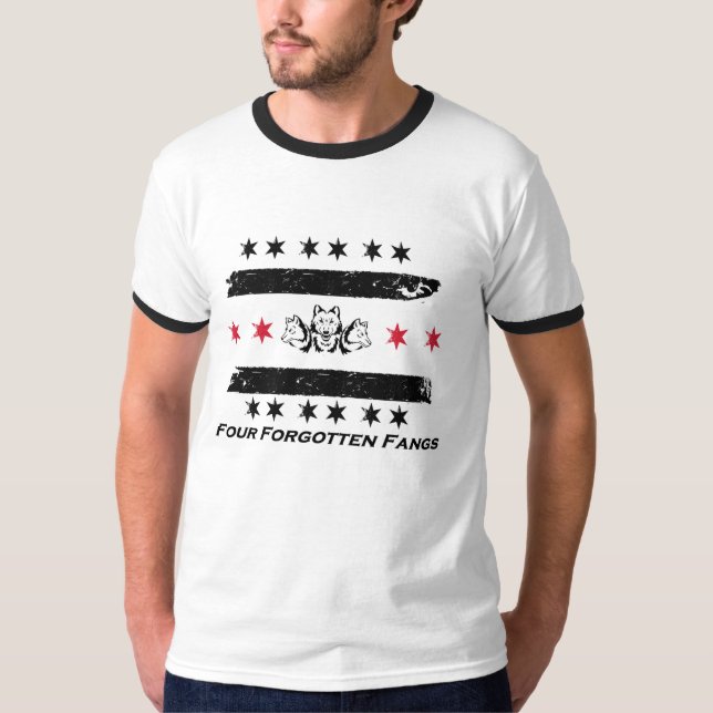 T-shirt Armée de croc oubliée par quatre (Devant)