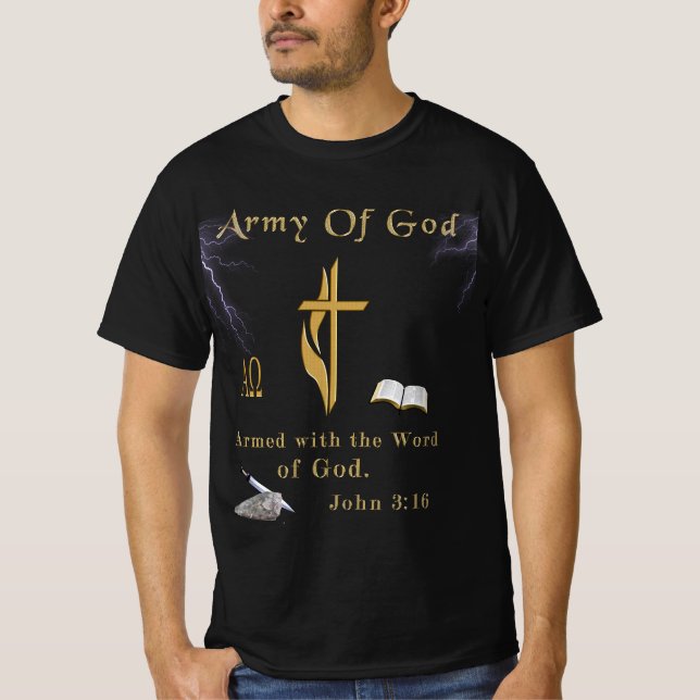 T-shirt Armée de Dieu (Devant)