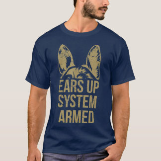 T-shirt Armée de German Shepherd Ears Up