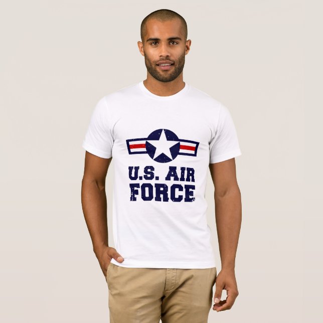 T-shirt Armée de l'air militaire des chemises hommes (Devant entier)