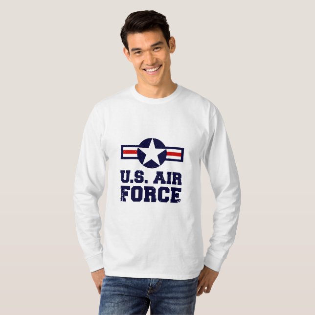 T-shirt Armée de l'air militaire des chemises hommes (Devant entier)