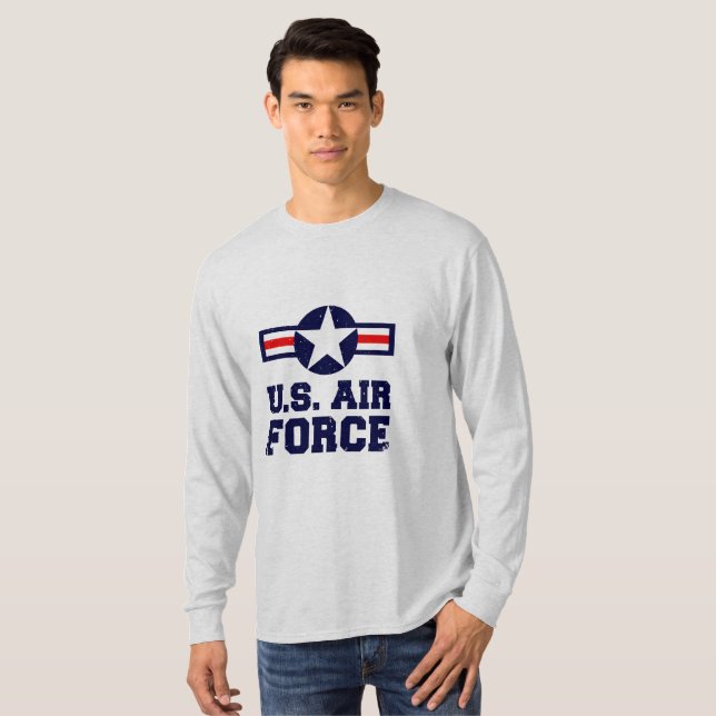 T-shirt Armée de l'air militaire des chemises hommes (Devant entier)