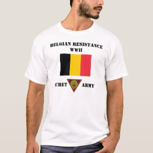 T-shirt Armée de secret de résistance de la Belgique