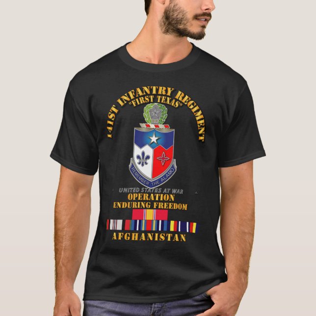 T-shirt Armée de terre - 141e régiment d'infanterie - FEO  (Devant)