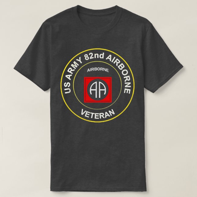 T-shirt Armée de terre 82e division aéroportée Parachutist (Design devant)