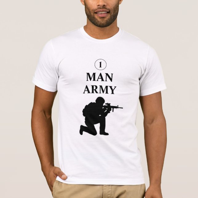 T-shirt armée d'un homme (Devant)