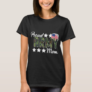 T-shirt Armée Maman Fière Solide Mémorable Nous