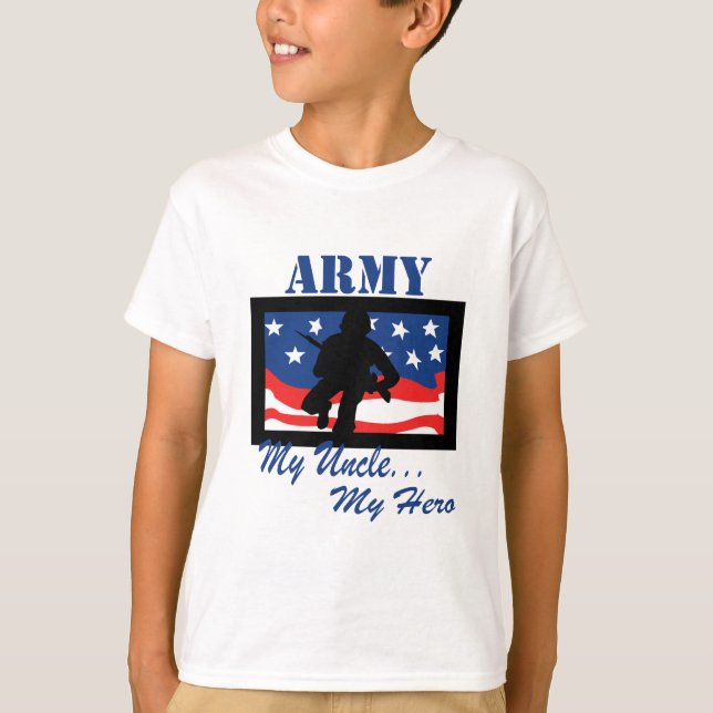 T-shirt Armée mon oncle My Hero (Devant)