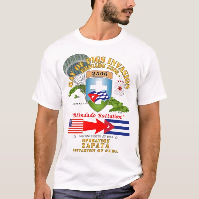T-shirt Armée - Opération Zapata - Baie des cochons (Devant)