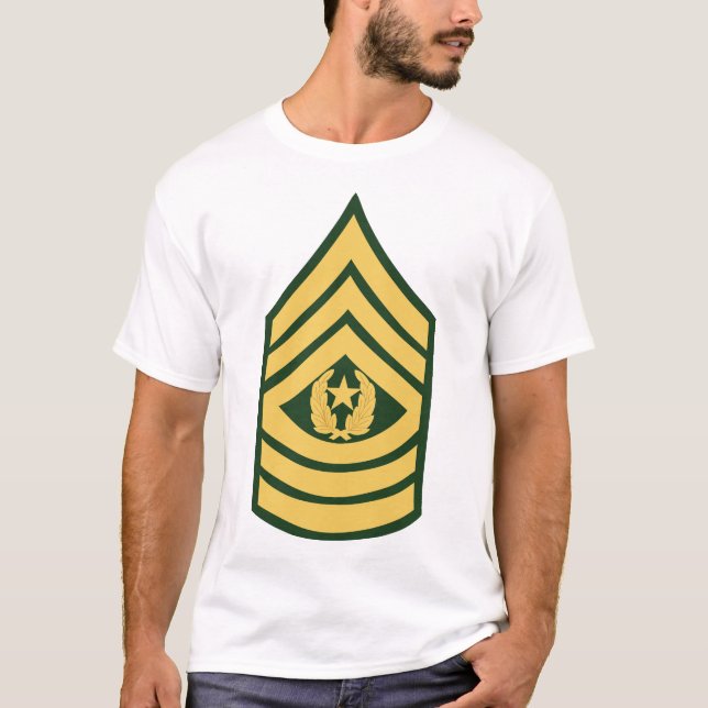 T-shirt Armée - Sgt de commandement major E-9 (CSM) (Devant)