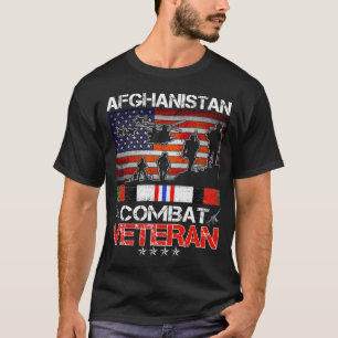 T-shirt armée vétéran du combat en afghanistan