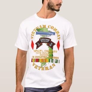 T-shirt Armée - Vietnam Combat Vet - P Co 75e infanterie