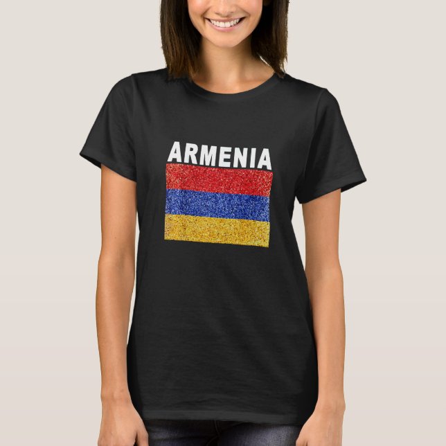 T-shirt Armenia   Artistic Armenian Flag (Devant)