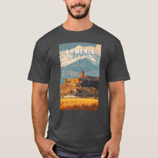 T-shirt Armenia Illustration de voyage Art Vintage ami